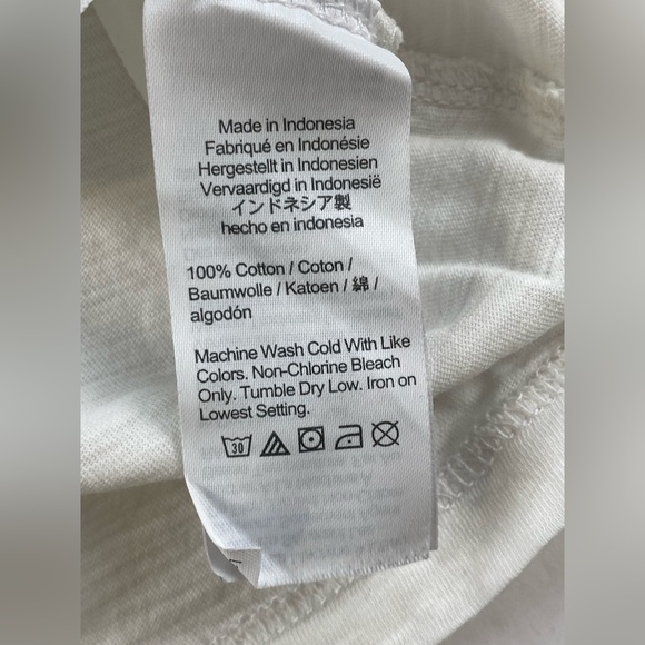 J Crew Vintage Collection V Neck white T shirt XS - Picture 9 of 9